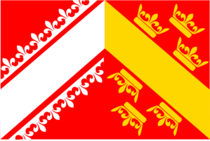 Variation Of The Flag Of Alsace Clip Art